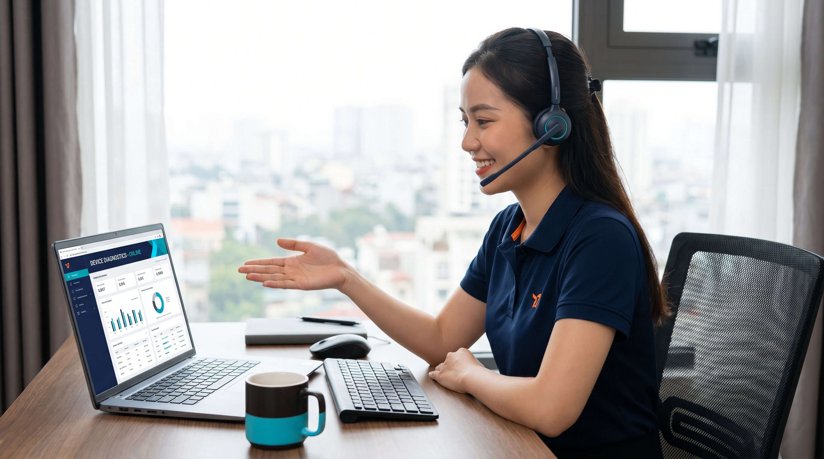 Cam kết bảo hành sản phẩm INOLINK với kỹ thuật viên bàn giao thiết bị đã kiểm tra cho nhà trường